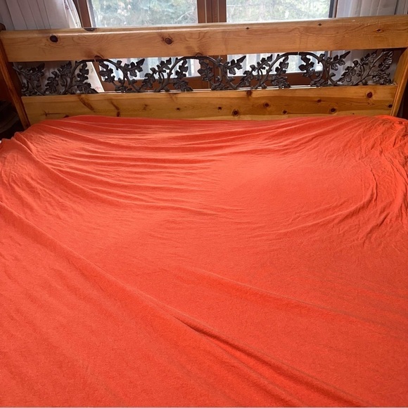 Pottery Barn Teen Favorite Tee Duvet Full/Queen Heathered Orange - Picture 1 of 4
